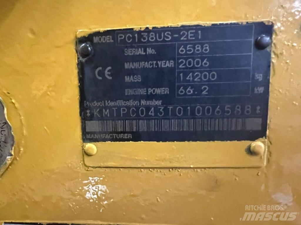 Komatsu PC 138 US Excavadoras de cadenas