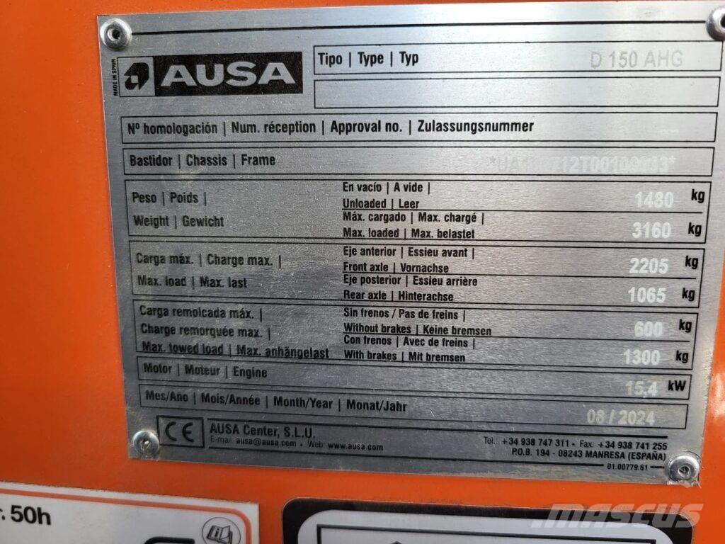 Ausa D150AHG Dúmpers rígidos