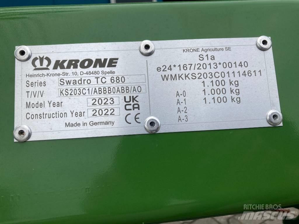 Krone Swadro TC 680 Segadoras hileradoras