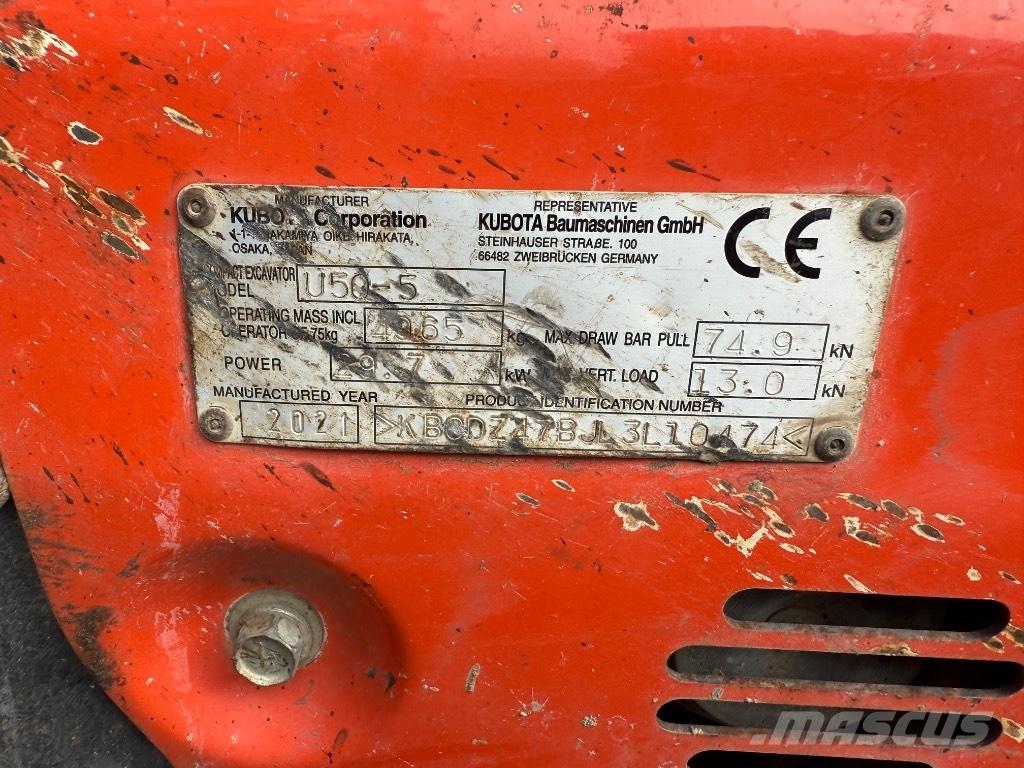 Kubota U 50-5 Mini excavadoras < 7t