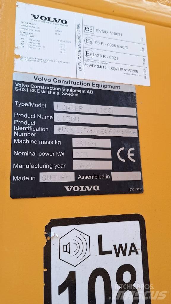Volvo L 150 H Cargadoras sobre ruedas