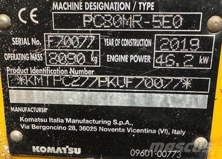 Komatsu PC 80 MR-5EO Excavadoras 7t - 12t