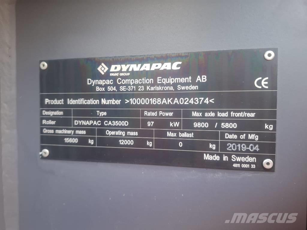 Dynapac CA 3500 D Rodillos de un solo tambor