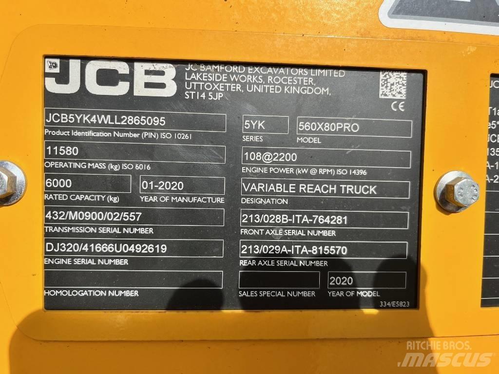 JCB 560-80 AGRI PRO Carretillas telescópicas