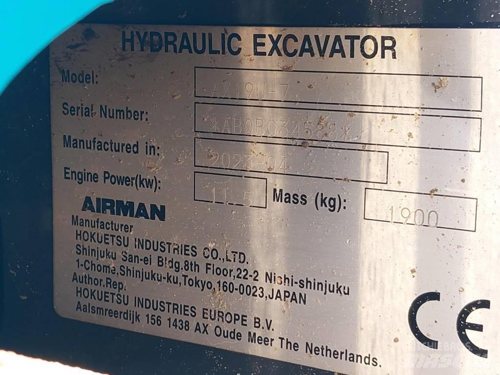 Airman AX19U-7 Mini excavadoras < 7t