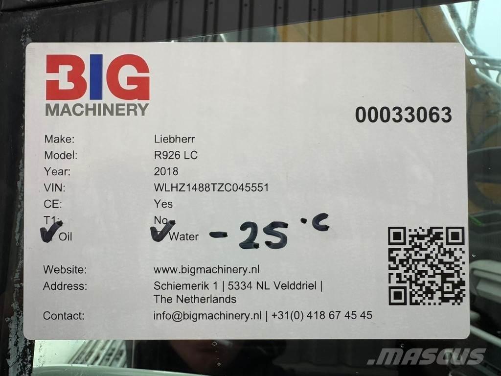 Liebherr R926 LC Excavadoras de cadenas