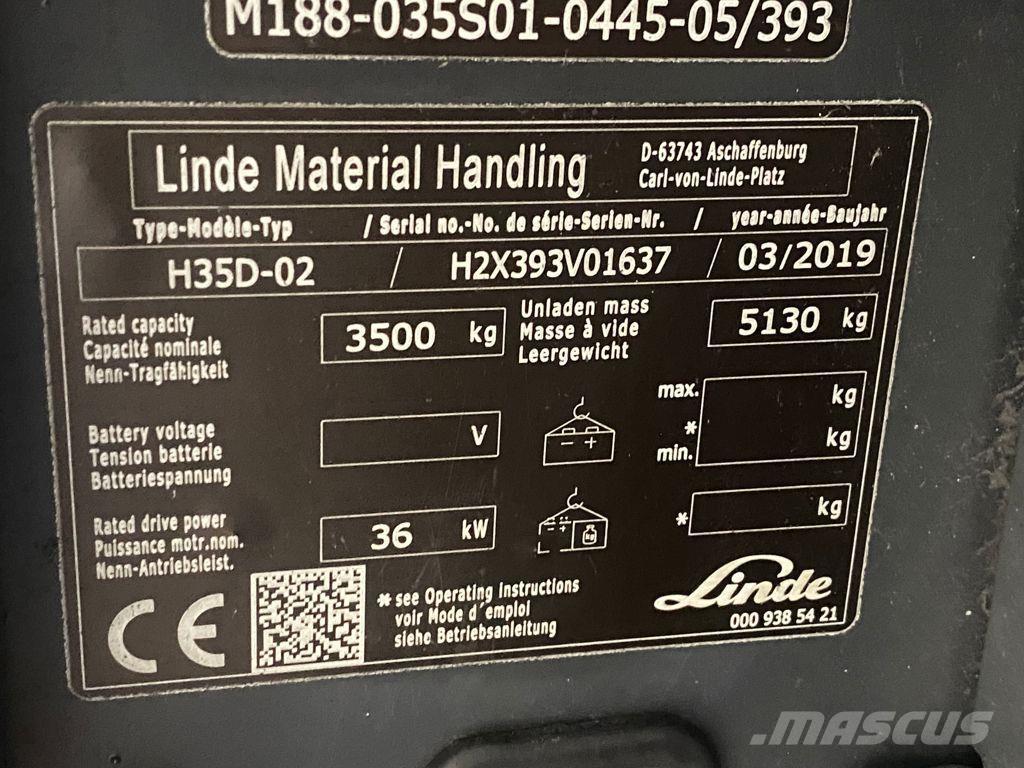 Linde H35D-02 Carretillas diesel