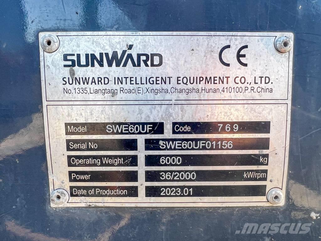 Sunward 60UF Mini excavadoras < 7t