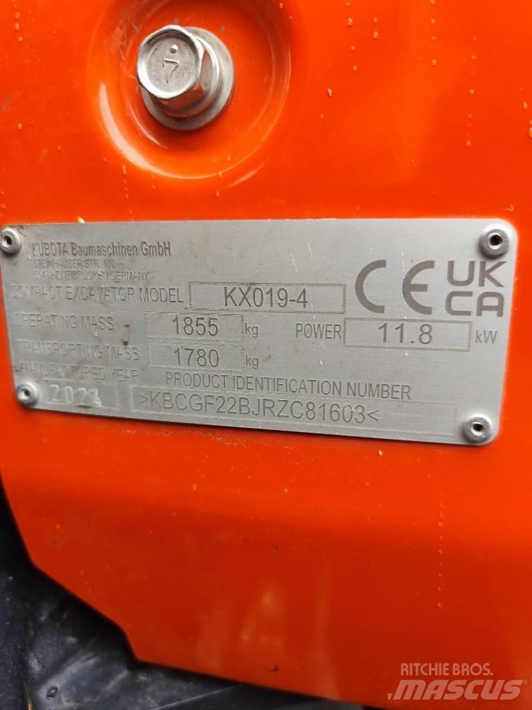 Kubota KX 019-4 Mini excavadoras < 7t