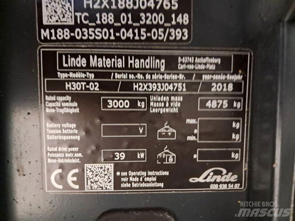 Linde H30T-02 Carretillas LPG