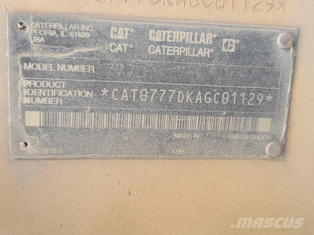 CAT 777 D Dúmpers articulados