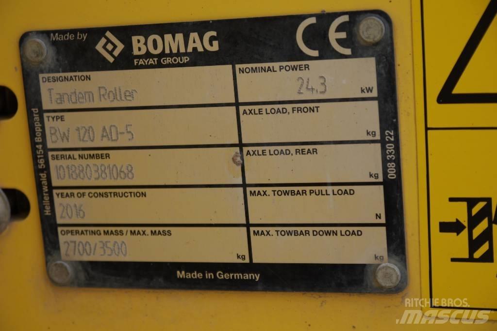 Bomag BW 120 AD-5 Rodillos de doble tambor