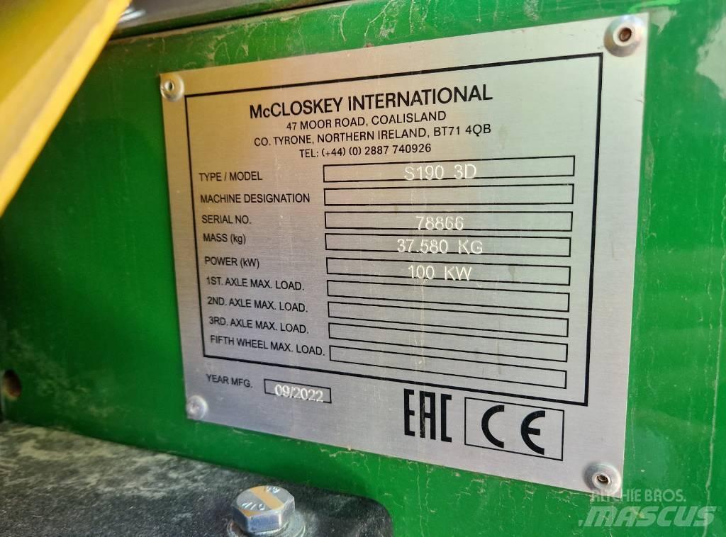 McCloskey S190 Cribas