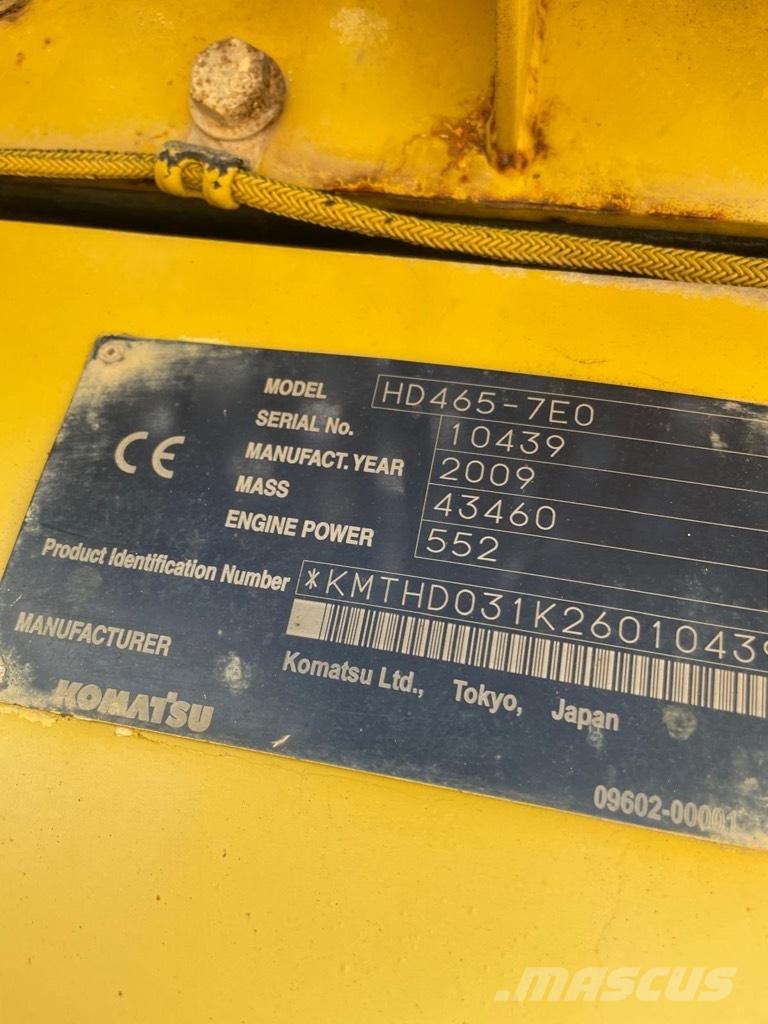 Komatsu HD 465-7 E0 Dúmpers rígidos