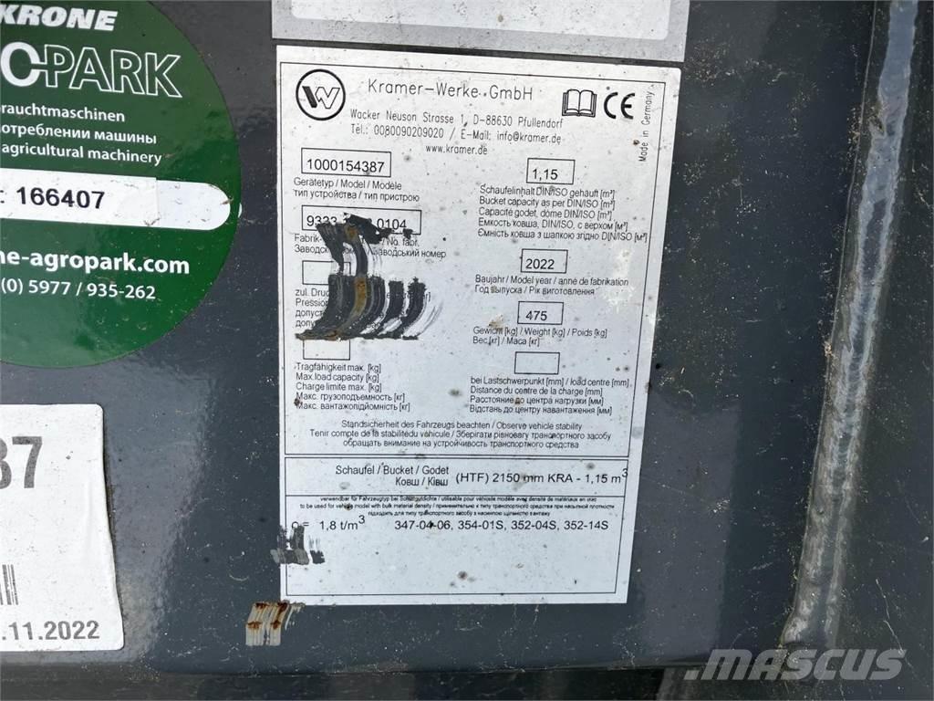 Kramer 2150 mm Accesorios para carga frontal