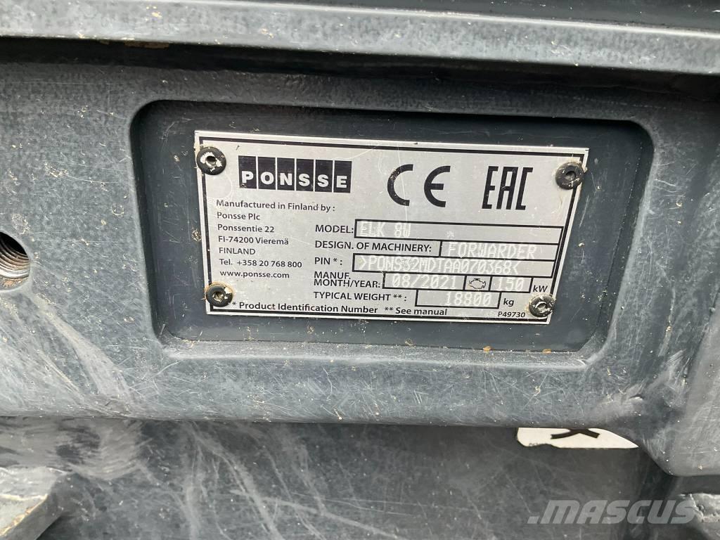 Ponsse ELK 8W Autocargadoras
