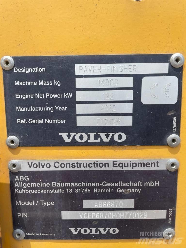 Volvo ABG 6870 Asfaltadoras
