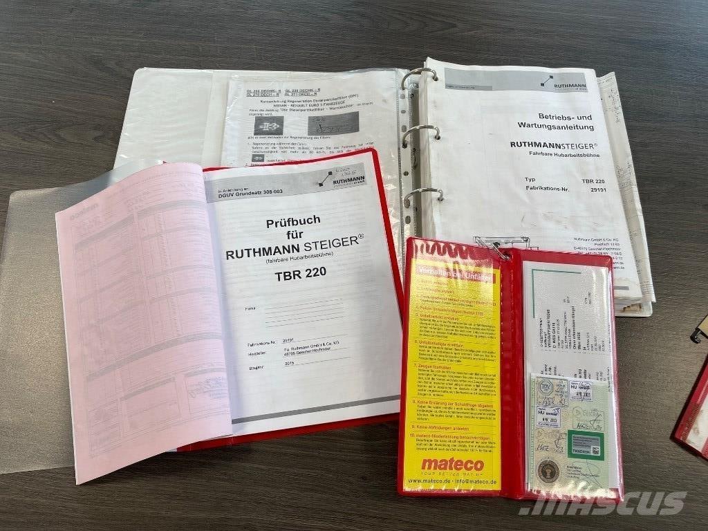 Ruthmann TBR 220 Plataformas sobre camión