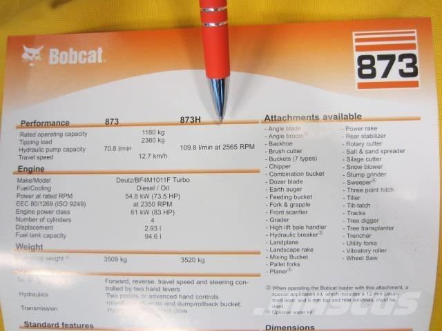 Bobcat 873 HF Minicargadoras