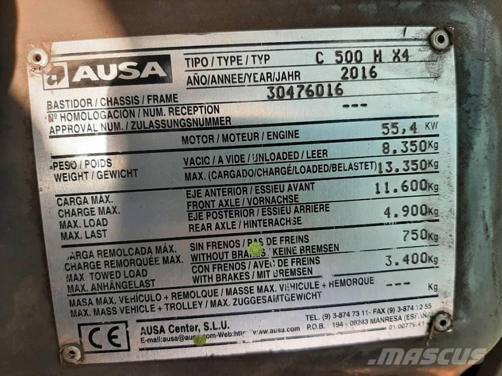 Ausa C 500 H X4 Carretillas elevadoras todo terreno