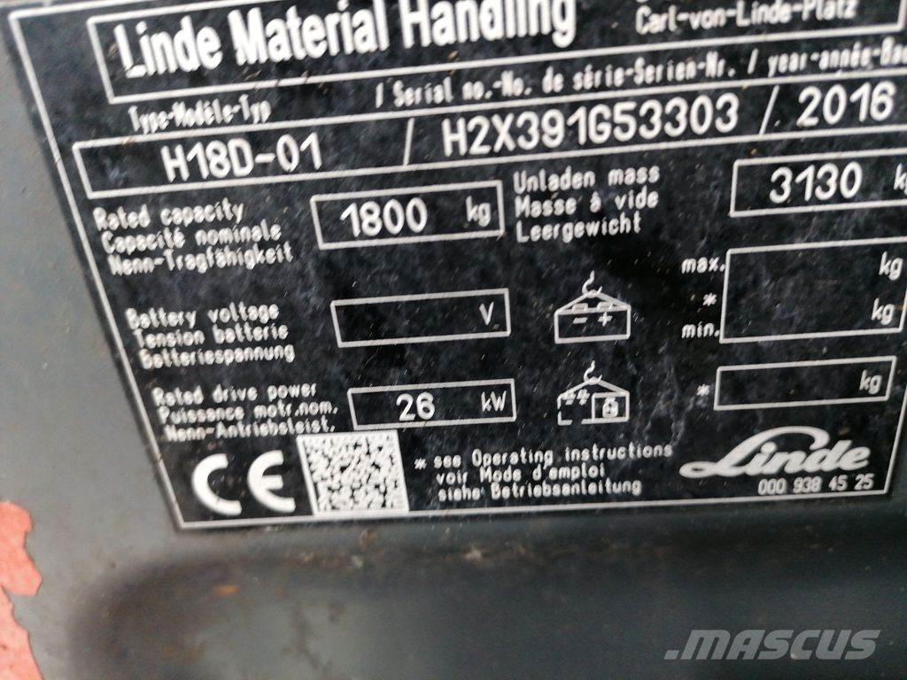Linde H18D-02 Carretillas diesel
