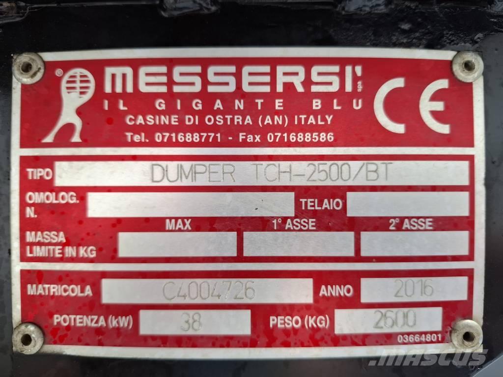 Messersi TCH 2500 BT Dúmpers sobre orugas