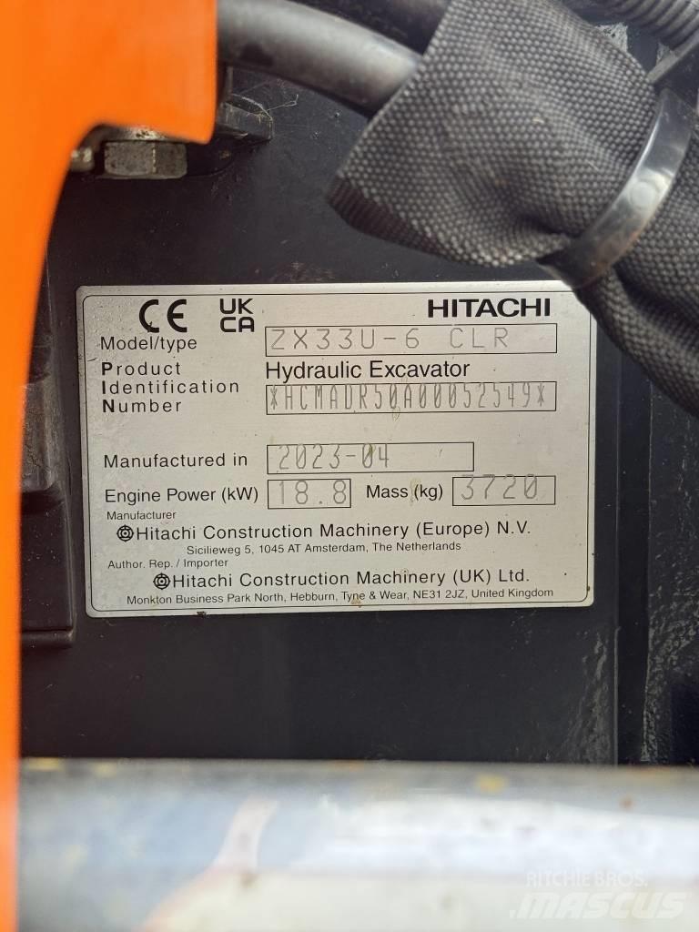 Hitachi ZX 33 U-6 Mini excavadoras < 7t