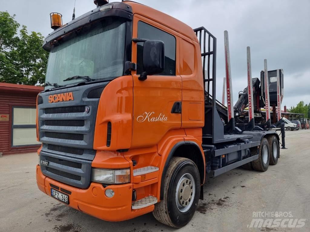 Scania R 580 Transporte de madera