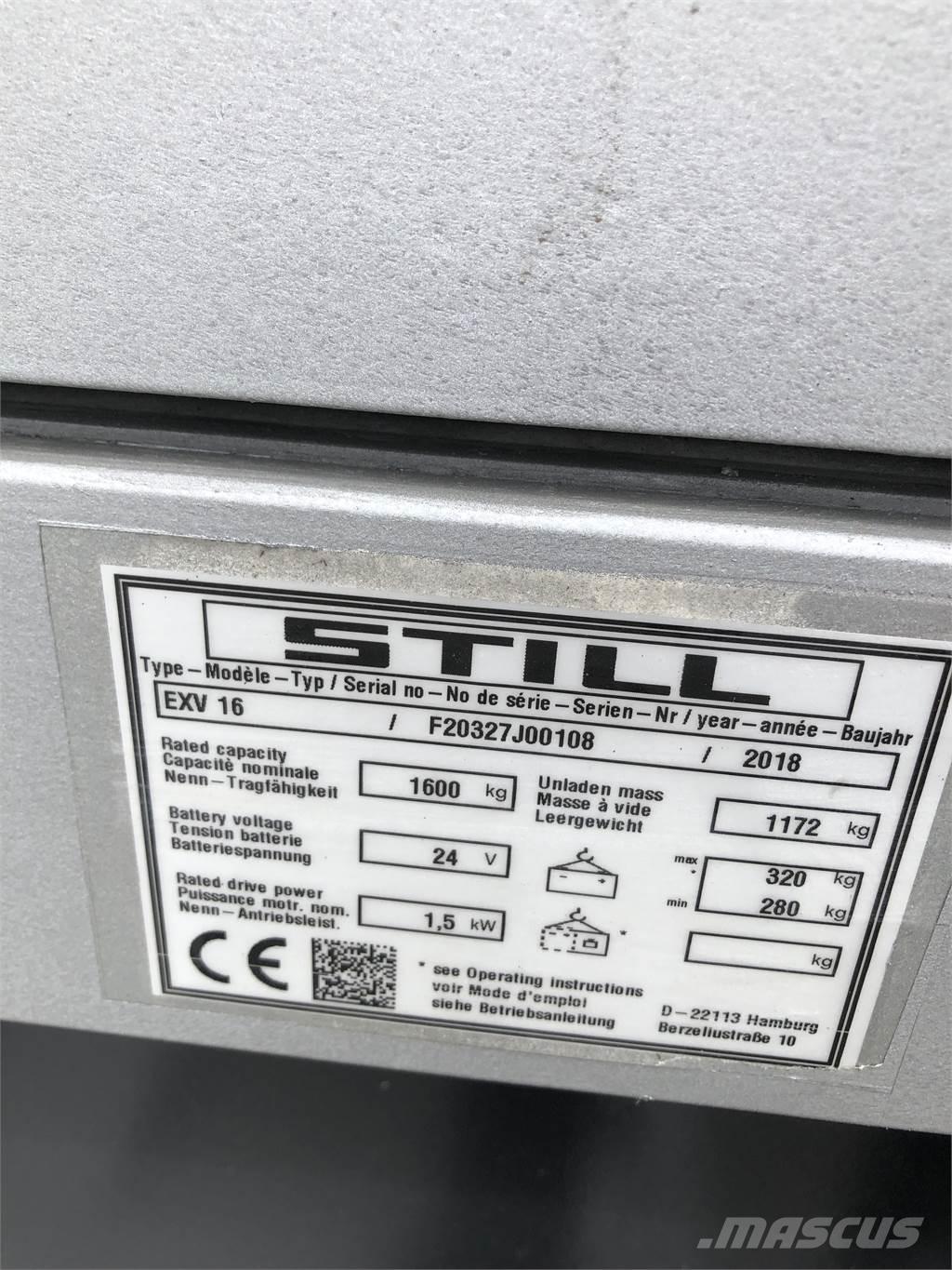 Still EXV 16 Apiladores eléctricos