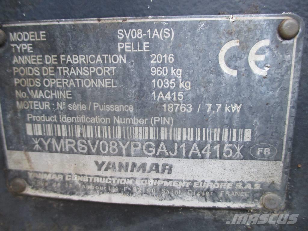 Yanmar SV 08-1 A Mini excavadoras < 7t