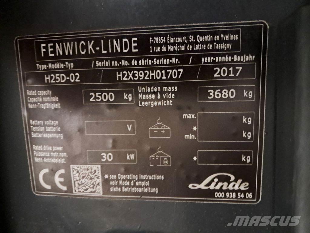 Linde H25D-02 Carretillas diesel