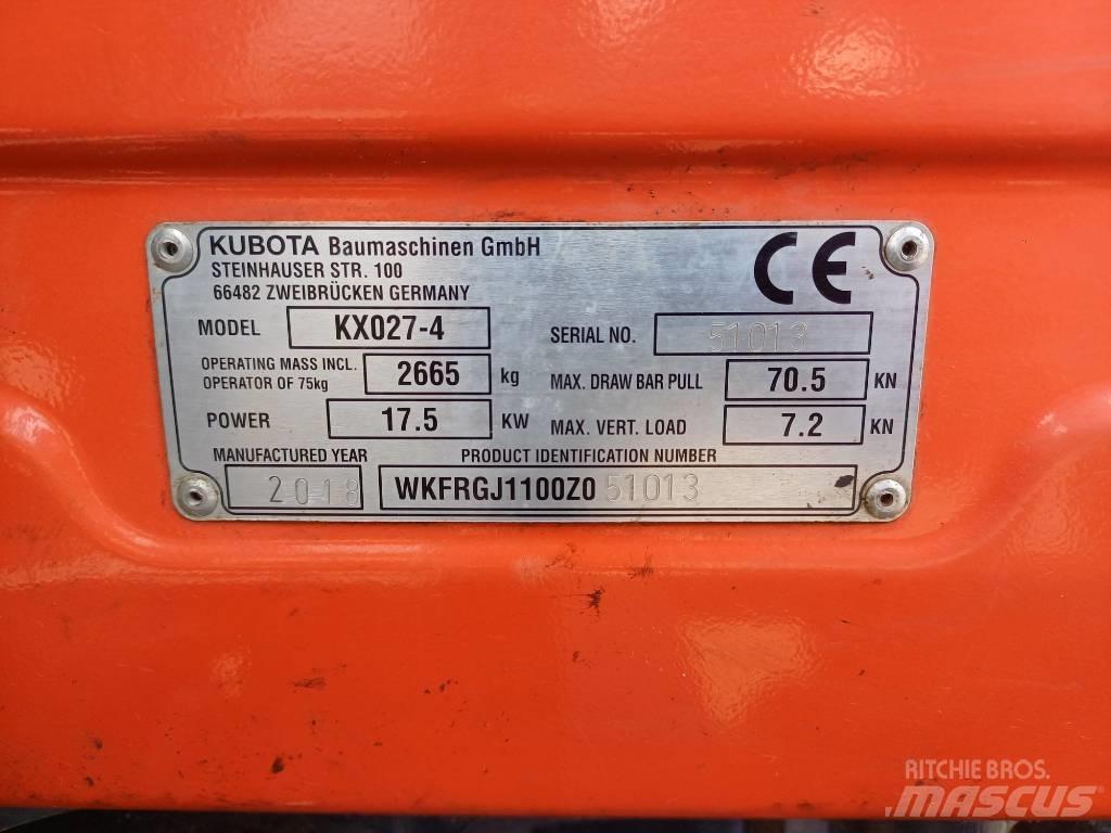 Kubota KX027-4 Mini excavadoras < 7t