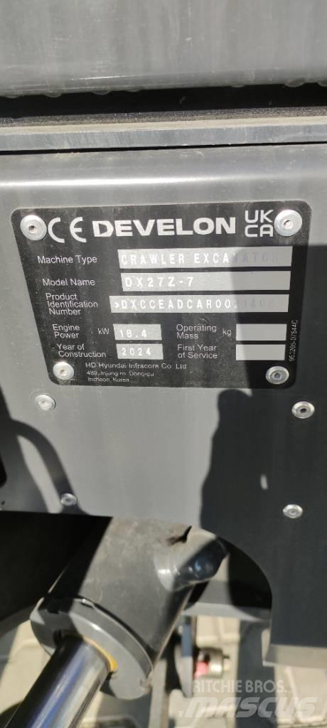 Develon DX 27 Z-7 Mini excavadoras < 7t