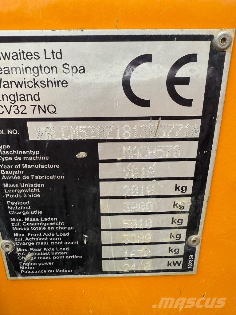 Thwaites 3 ton Dúmpers de obra