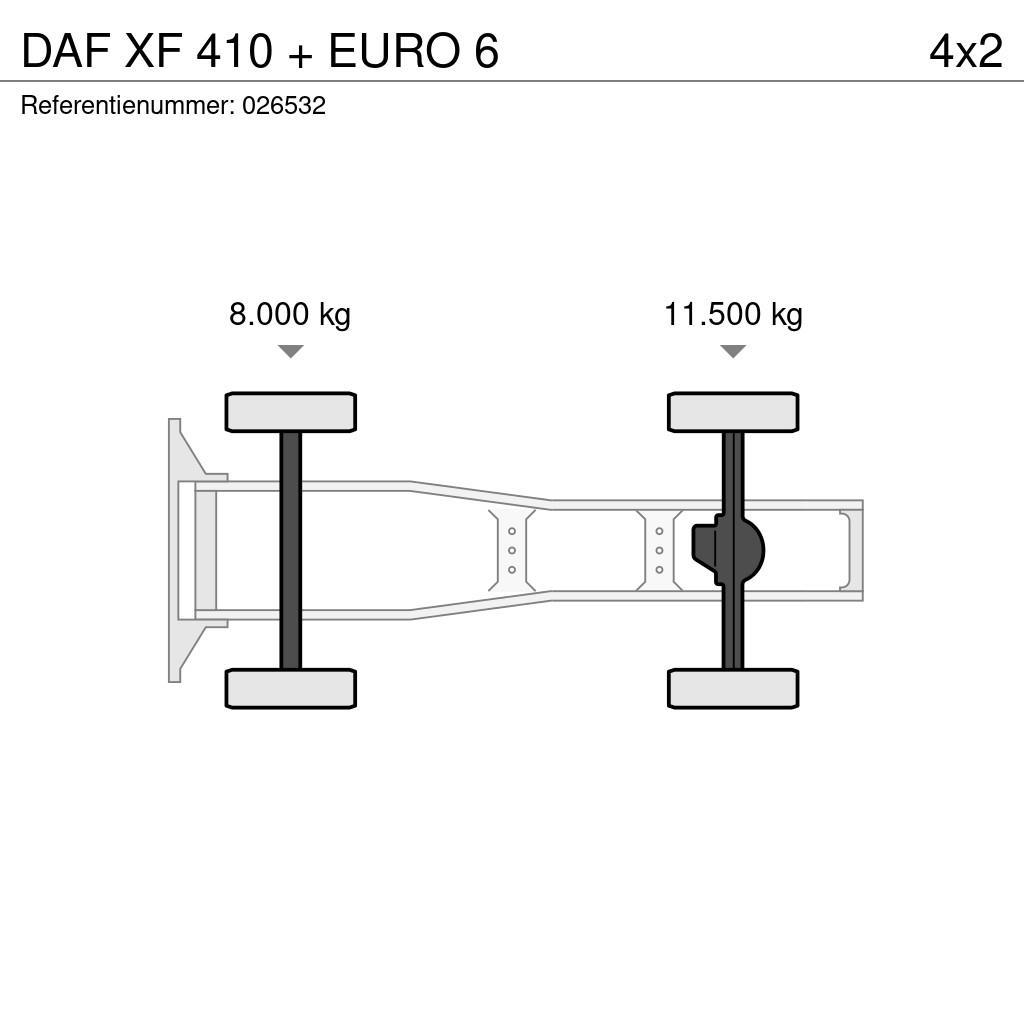 DAF XF 410 + EURO 6 Cabezas tractoras
