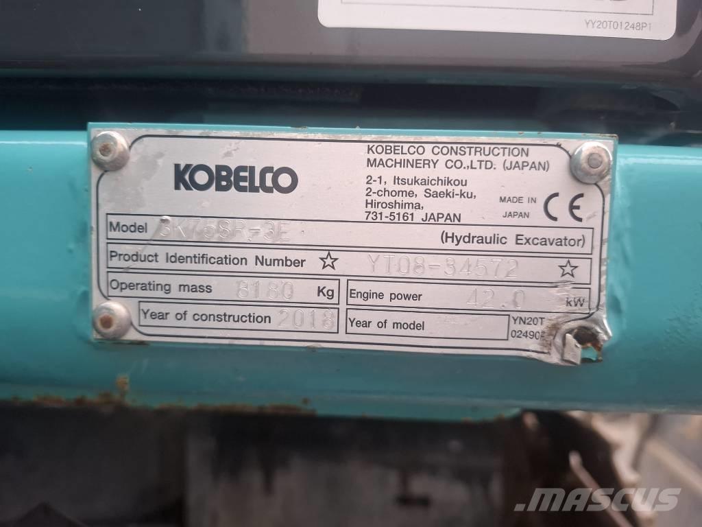 Kobelco SK 75 SR-3E Excavadoras 7t - 12t