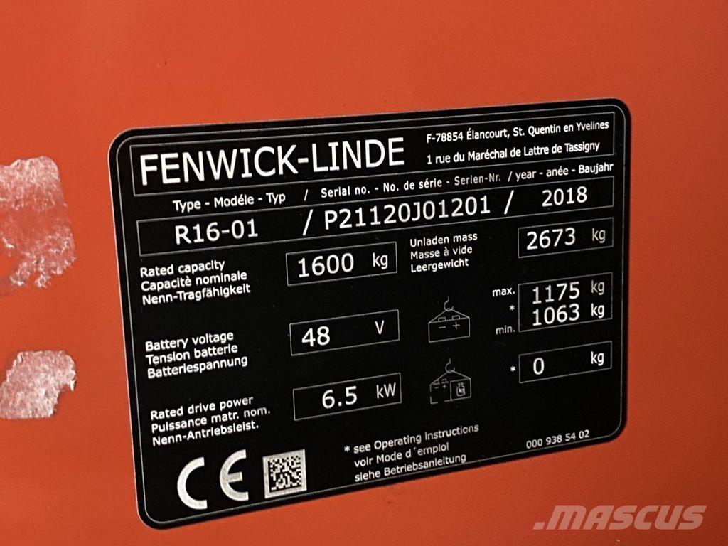 Linde R16-01 Carretillas retráctiles