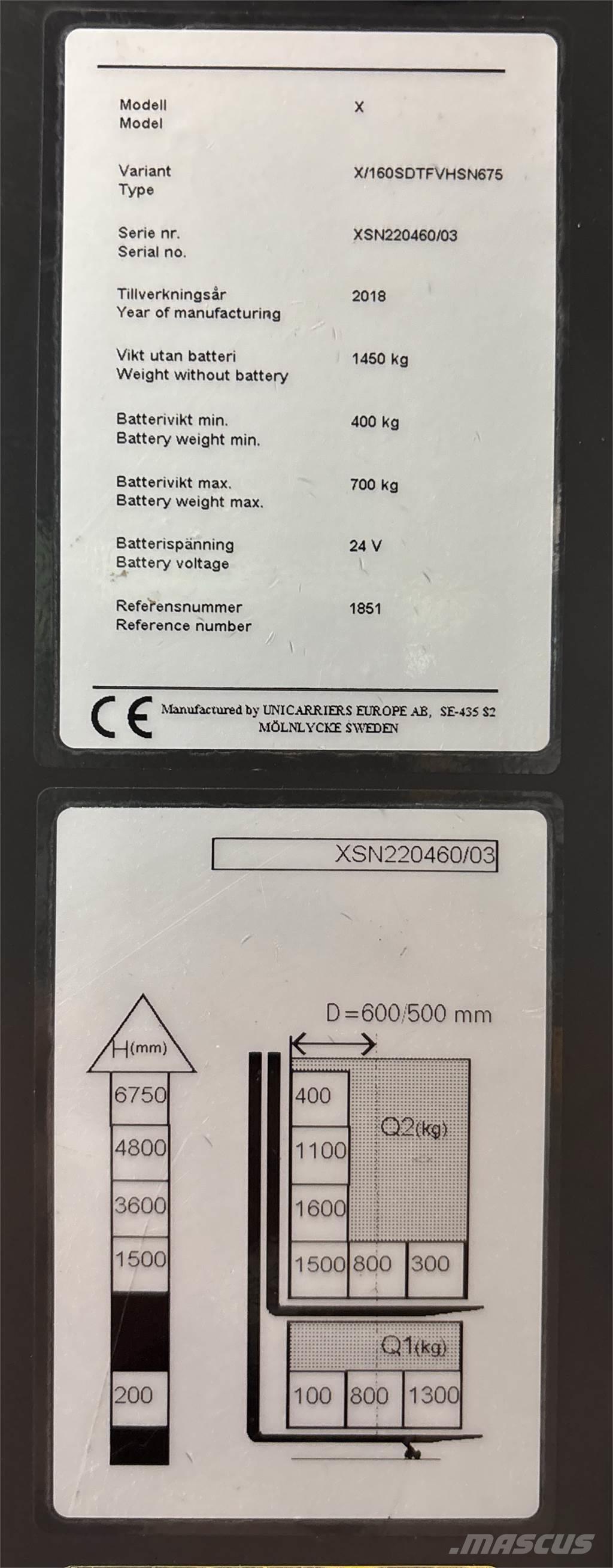 Atlet X160 Apiladores eléctricos