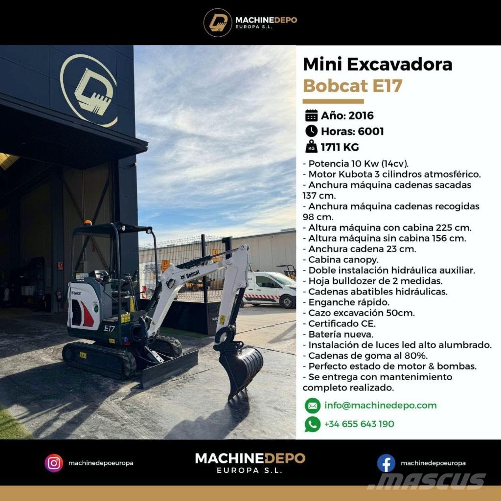 Bobcat E 17 Mini excavadoras < 7t
