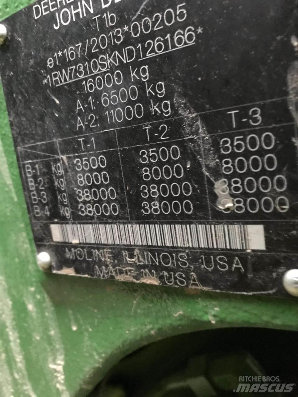 John Deere 7R 310 Tractores