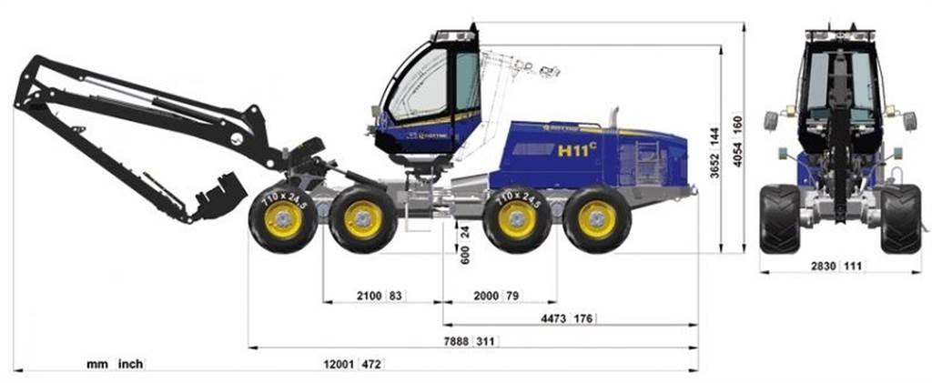 Rottne 651-55449 Chasis y suspención