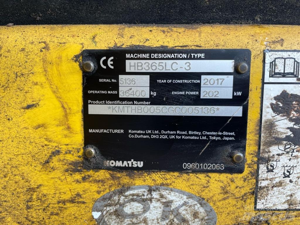 Komatsu HB 365 LC3 Excavadoras de cadenas