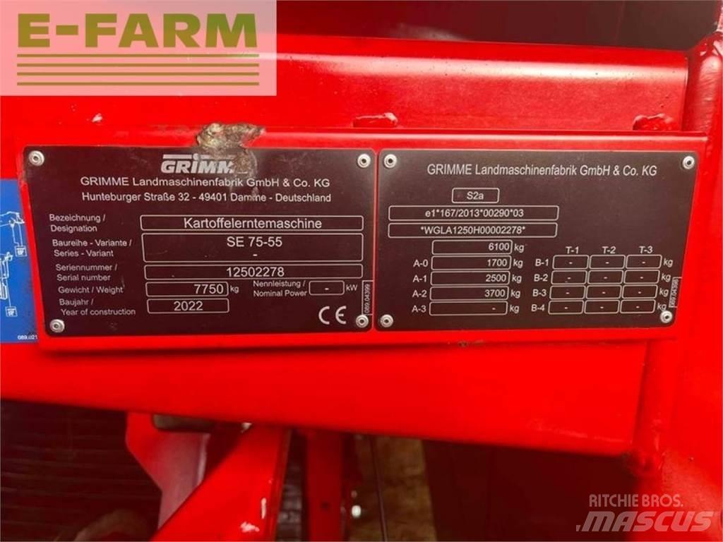 Grimme se 75-55 sb Cosechadoras y excavadoras para patata
