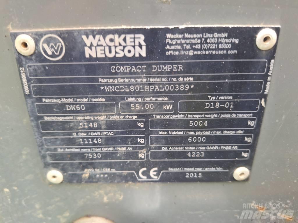 Wacker Neuson DW 60 Dúmpers de obra