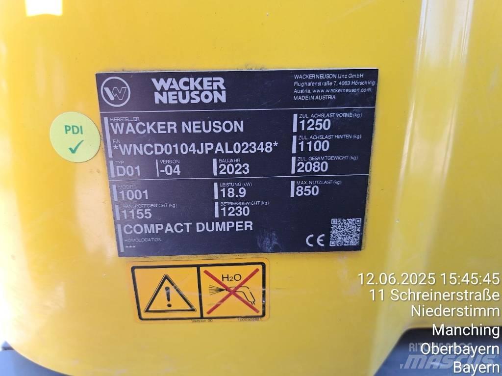 Wacker Neuson 1001 Dúmpers de obra