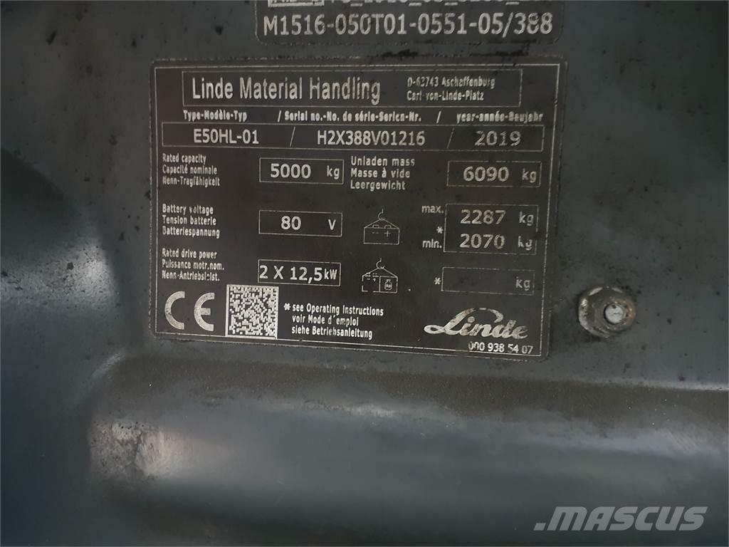 Linde E50HL Carretillas de horquilla eléctrica