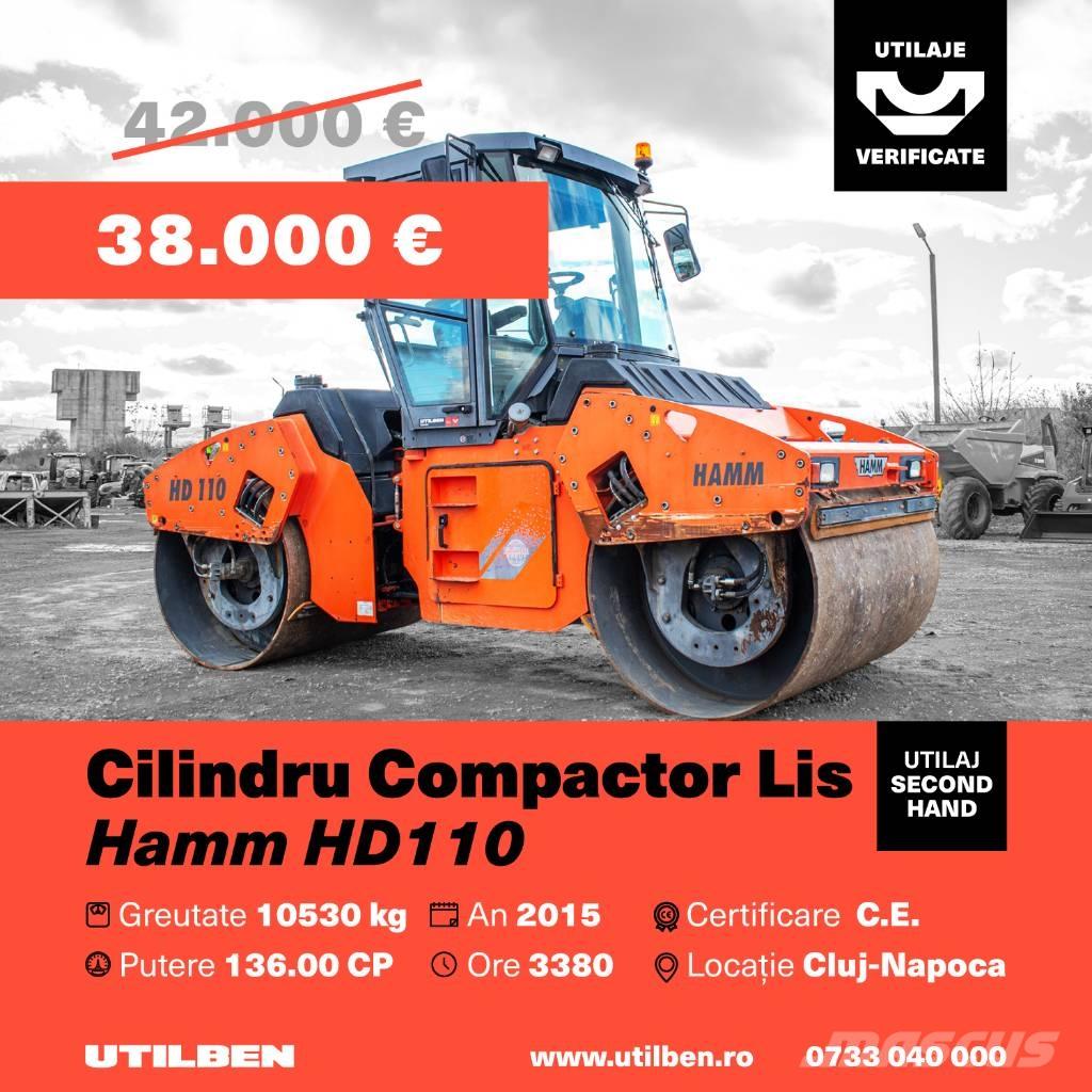 Hamm HD 110 Rodillos de doble tambor