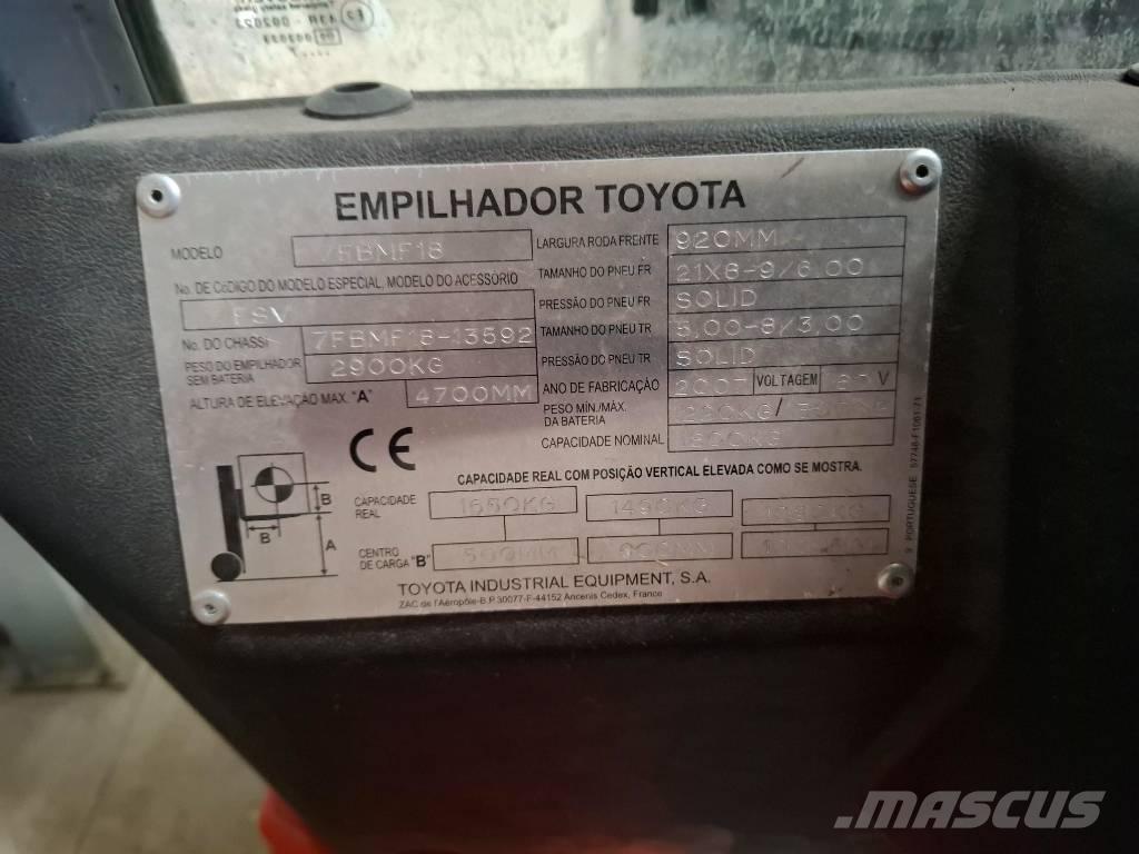 Toyota 75BMF18 Carretillas de horquilla eléctrica