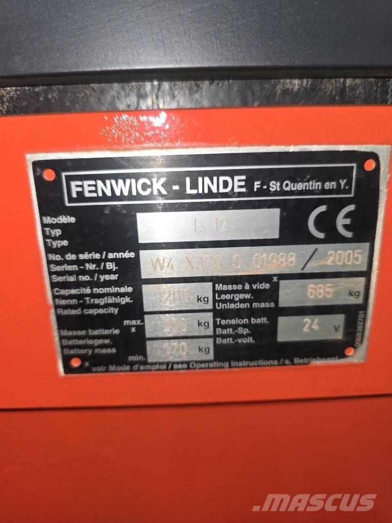 Linde L 12 Apiladores eléctricos autopropulsados