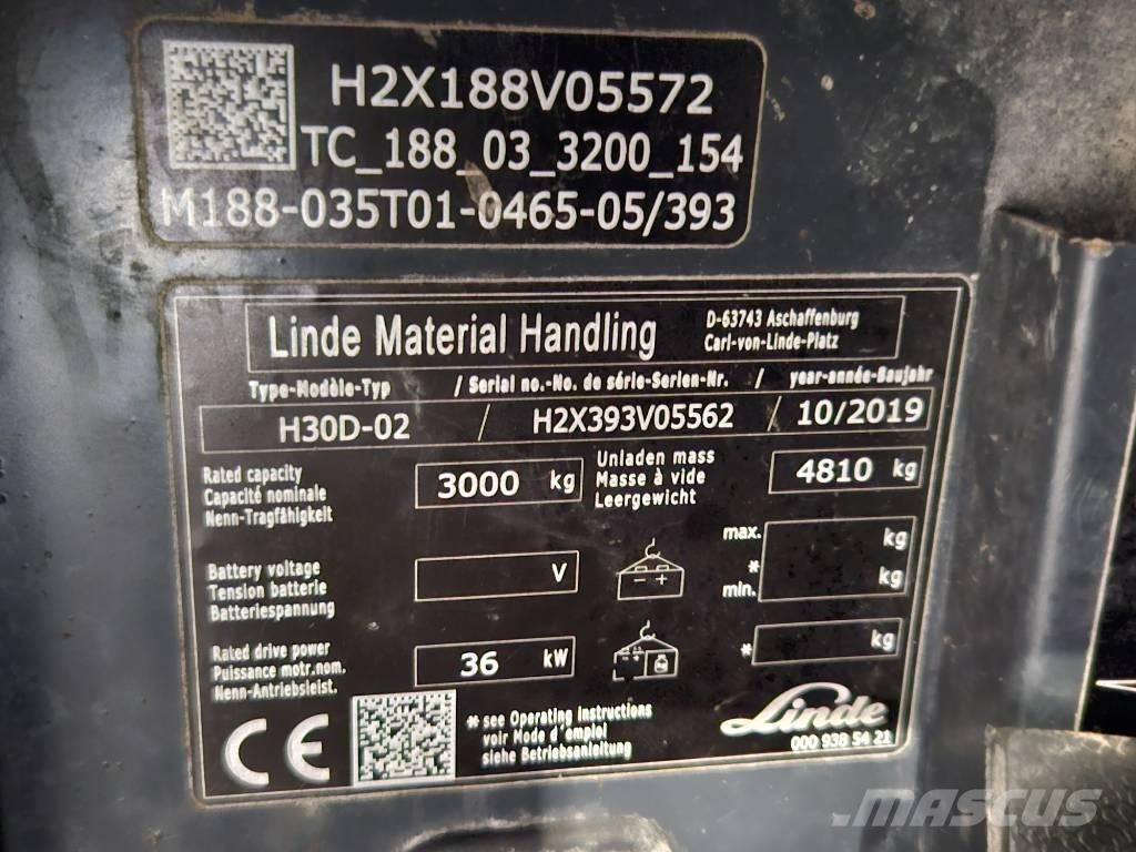 Linde H30D Carretillas diesel